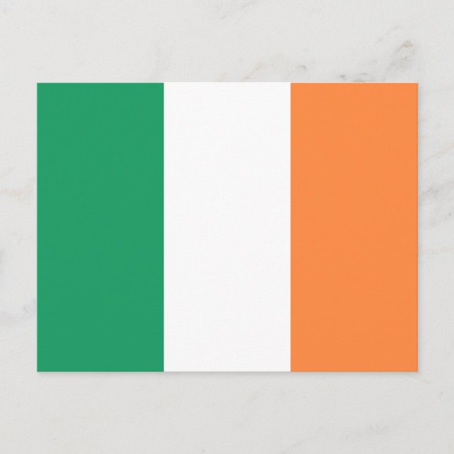 Carte Postale Drapeau de l'Irlande (Devant)