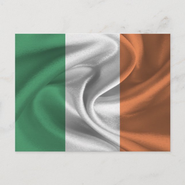 Carte Postale Drapeau de l'Irlande (Devant)