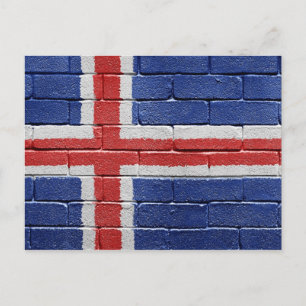 Carte Postale Drapeau de l'Islande