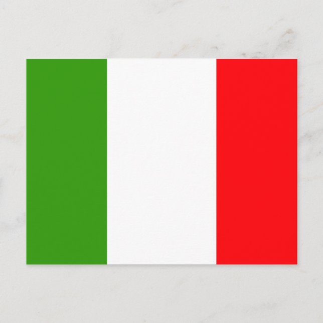 Carte Postale Drapeau de l'Italie (Devant)