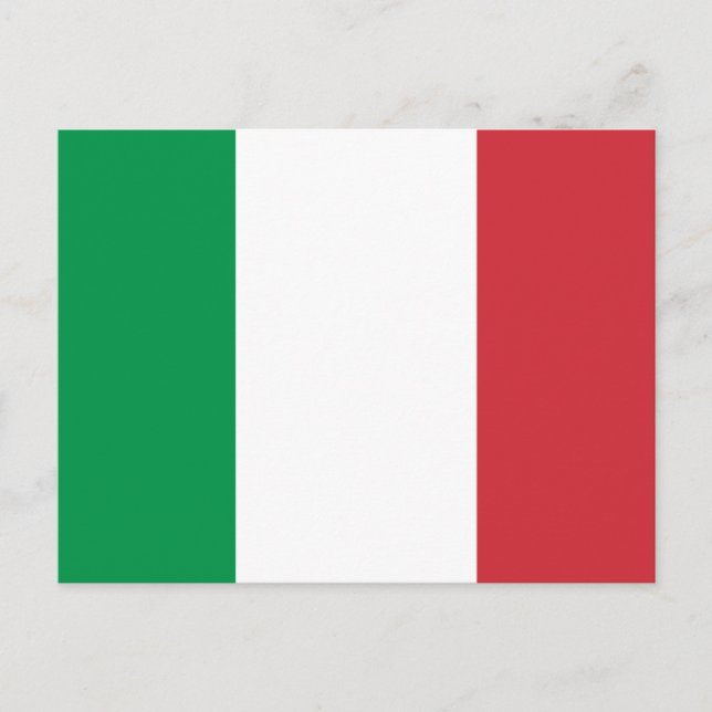 Carte Postale Drapeau de l'Italie (Devant)