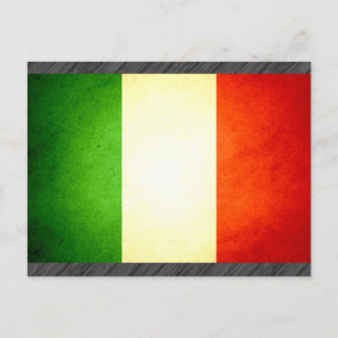 Carte Postale Drapeau de l'Italie baisée par Sun