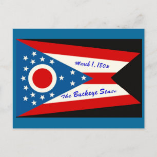 Carte postale Drapeau de l'Ohio