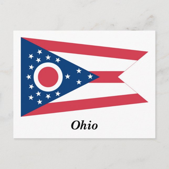 Carte Postale Drapeau de l'Ohio (Devant)