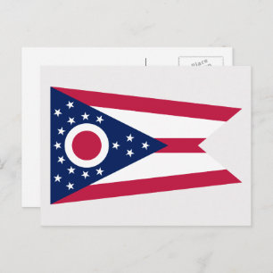 Carte Postale Drapeau de l'Ohioan, Drapeau de l'Ohio
