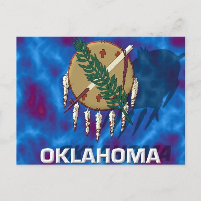 Carte Postale Drapeau de l'Oklahoma (Devant)