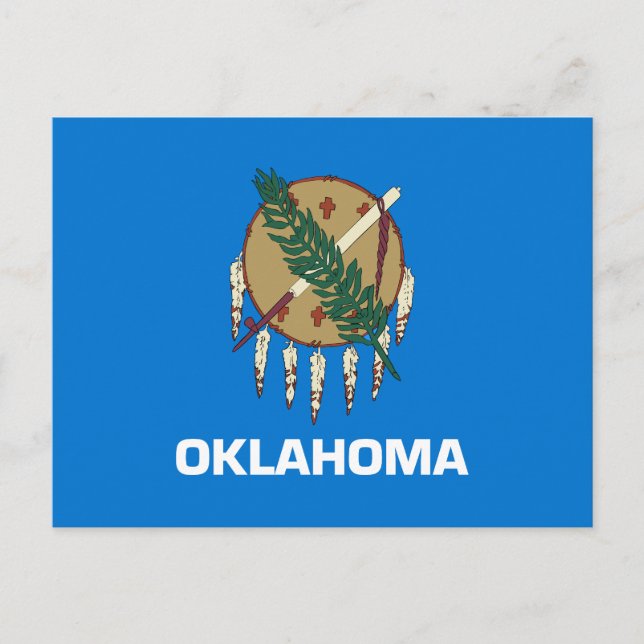 Carte Postale Drapeau de l'Oklahoma (Devant)