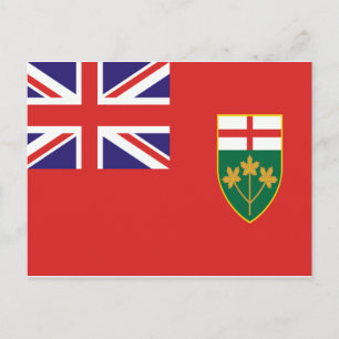Carte Postale drapeau de l'Ontario