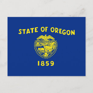 Carte Postale Drapeau de l'Oregon