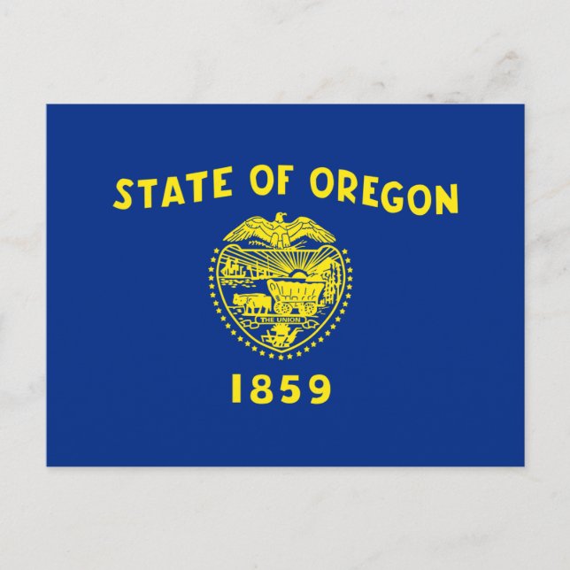 Carte Postale Drapeau de l'Oregon (Devant)