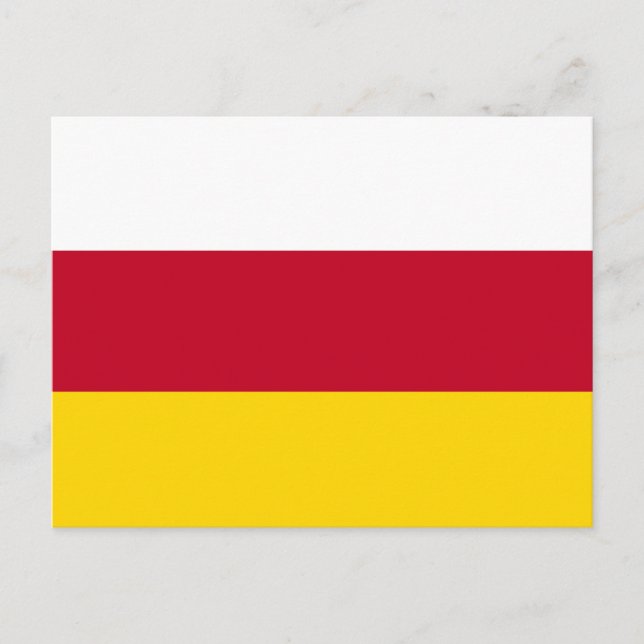 Carte Postale Drapeau de l'Ossétie du Nord (Devant)