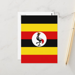 Carte Postale Drapeau de l'Ouganda
