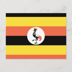 Carte Postale Drapeau de l'Ouganda