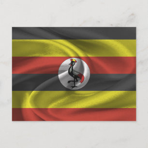 Carte Postale Drapeau de l'Ouganda