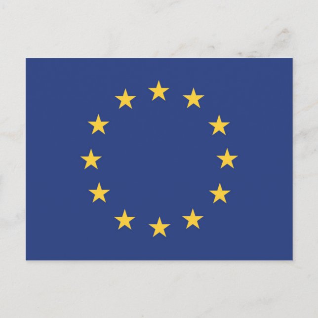 Carte Postale Drapeau de l'Union européenne (Devant)