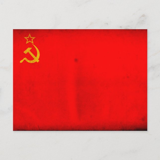 Carte Postale Drapeau de l'URSS (Devant)