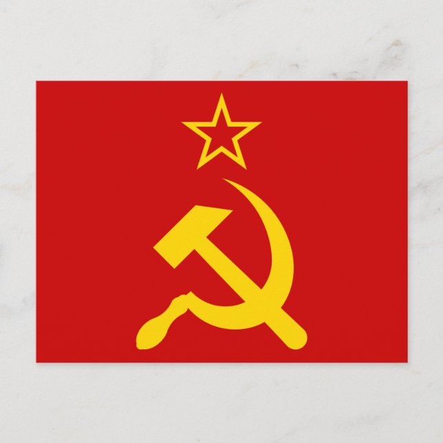 Carte Postale Drapeau de l'URSS - Drapeau de l'Union soviétique (Devant)
