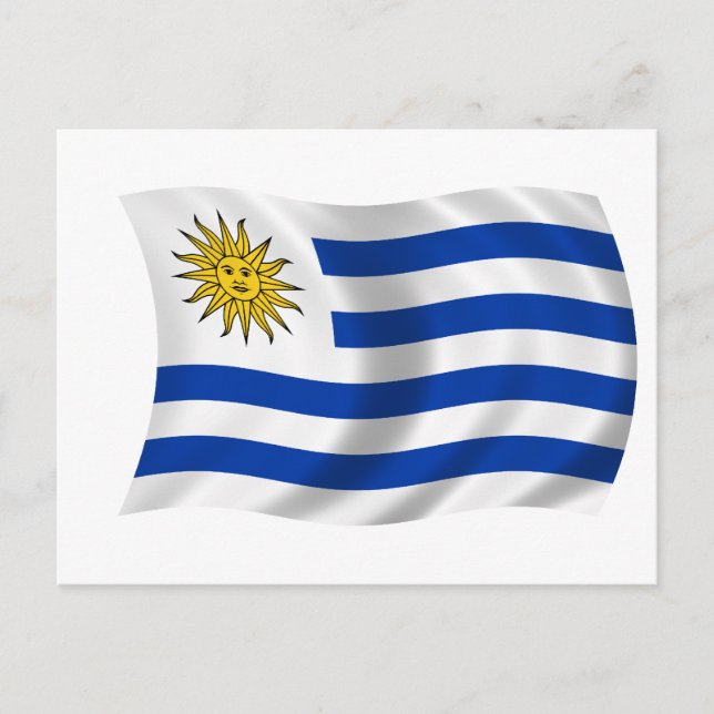 Carte Postale Drapeau de l'Uruguay (Devant)