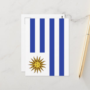 Carte Postale drapeau de l'Uruguay
