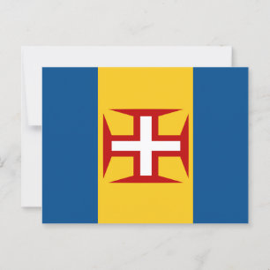 Carte Postale Drapeau de Madère