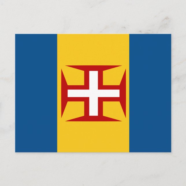 Carte Postale Drapeau de Madère (Devant)