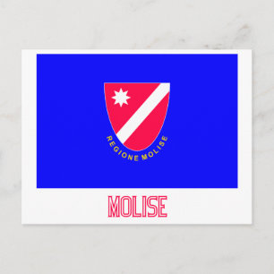 Carte Postale Drapeau de Molise avec nom