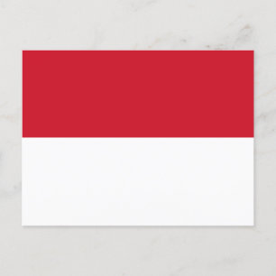 Carte Postale Drapeau de Monaco
