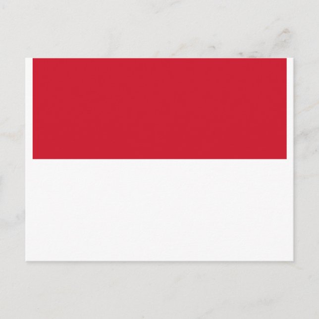 Carte Postale Drapeau de Monaco - Drapeau de Monaco (Devant)