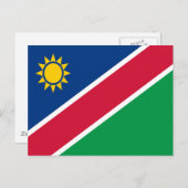 Carte Postale Drapeau de Namibie (Devant / Derrière)