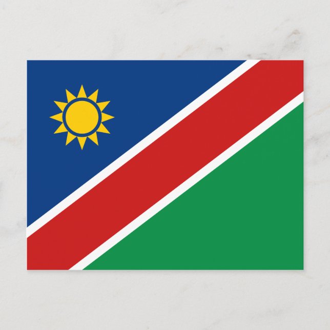 Carte postale drapeau de Namibie (Devant)