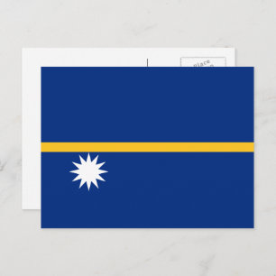 Carte Postale Drapeau de Nauruan, Drapeau de Nauru