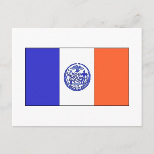 Carte Postale Drapeau de New York (Devant)