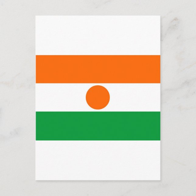 Carte Postale drapeau de niger (Devant)