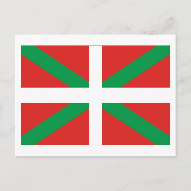 Carte Postale Drapeau de País Vasco (Euskadi) (Devant)