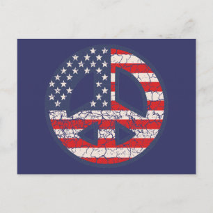 Carte Postale Drapeau de paix