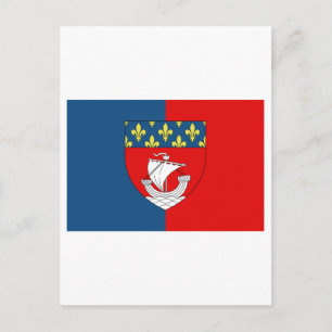 Carte Postale Drapeau de Paris