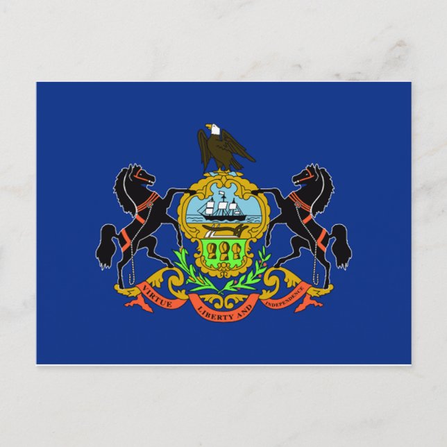 Carte Postale Drapeau de Pennsylvanie (Devant)
