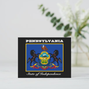 Carte Postale Drapeau de Pennsylvanie