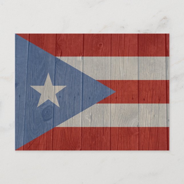 Carte Postale Drapeau de Porto Rico (Devant)