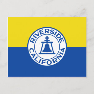 Carte Postale Drapeau de Riverside, Californie, États-Unis