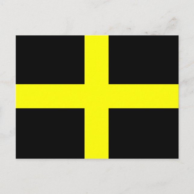 Carte Postale Drapeau de Saint-David Pays de Galles (Devant)