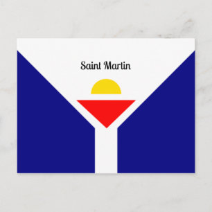 Carte Postale Drapeau de Saint-Martin