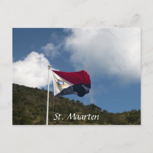 Carte Postale Drapeau de Saint-Martin