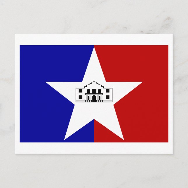 Carte Postale Drapeau de San Antonio (Devant)