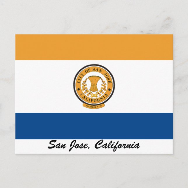 Carte Postale Drapeau de San Jose (Devant)