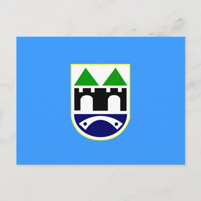 Carte Postale Drapeau de Sarajevo (Devant)