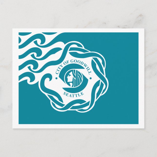 Carte Postale Drapeau de Seattle (Devant)