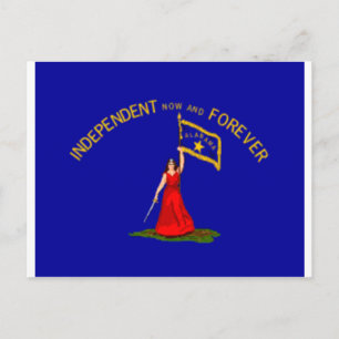 Carte Postale drapeau de sécession de l'alabama
