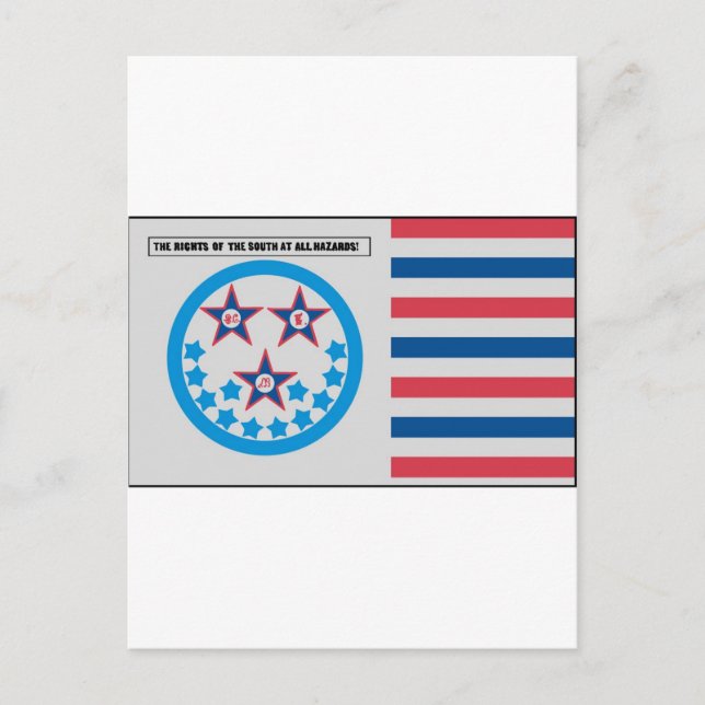 Carte Postale Drapeau de Sécession utilisé par la Floride - 10 j (Devant)