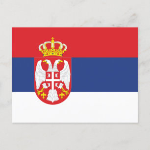 Carte Postale Drapeau de Serbie